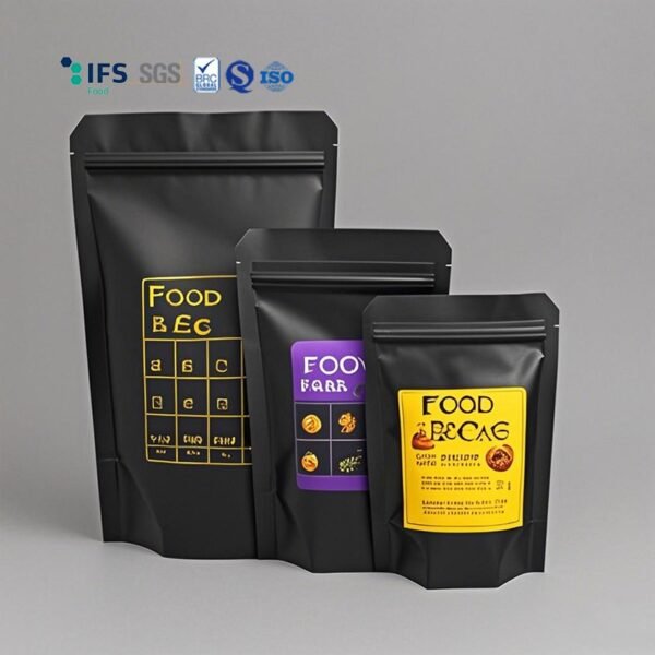 Black Foil Ziplock Bags