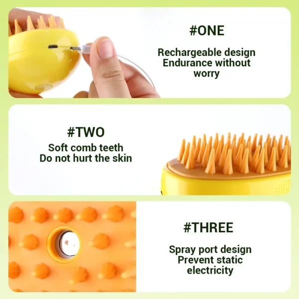 Mango Plastic Pet Massage Comb